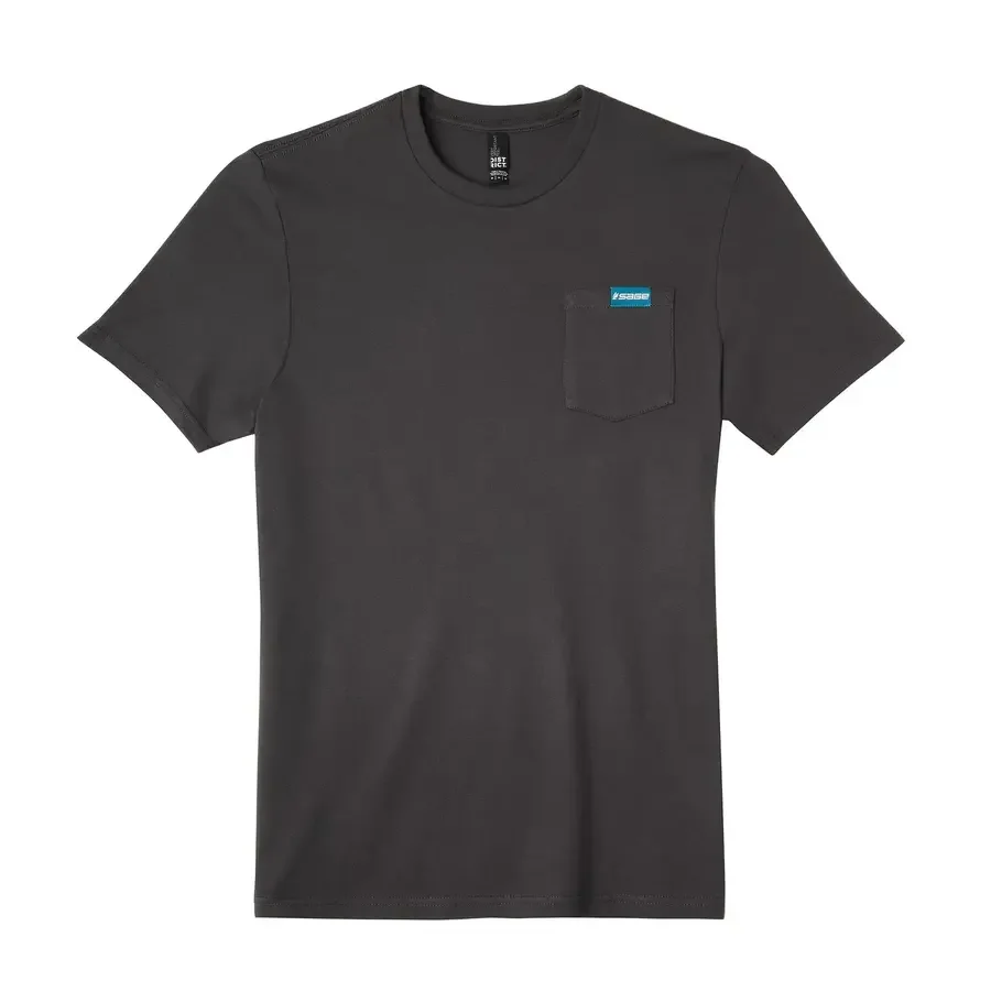 SAGE Logo Pocket Tee Charcoal M