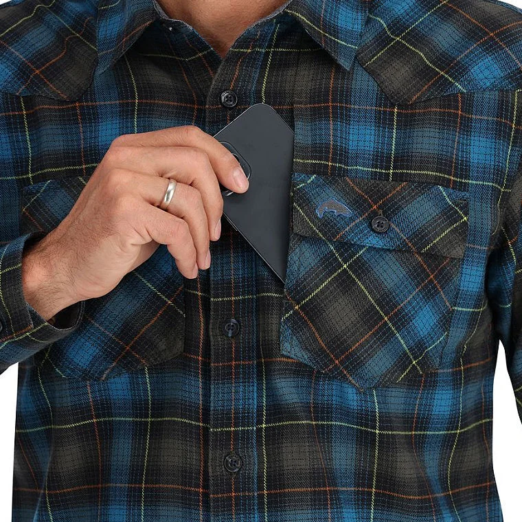 Simms Santee Flannel Shirt L