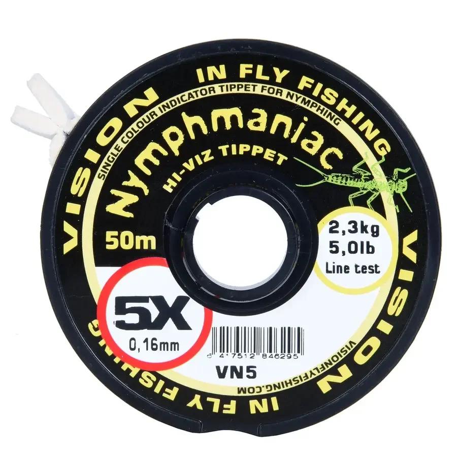 VISION Nymphmaniac Hi-Viz Tippet 4X