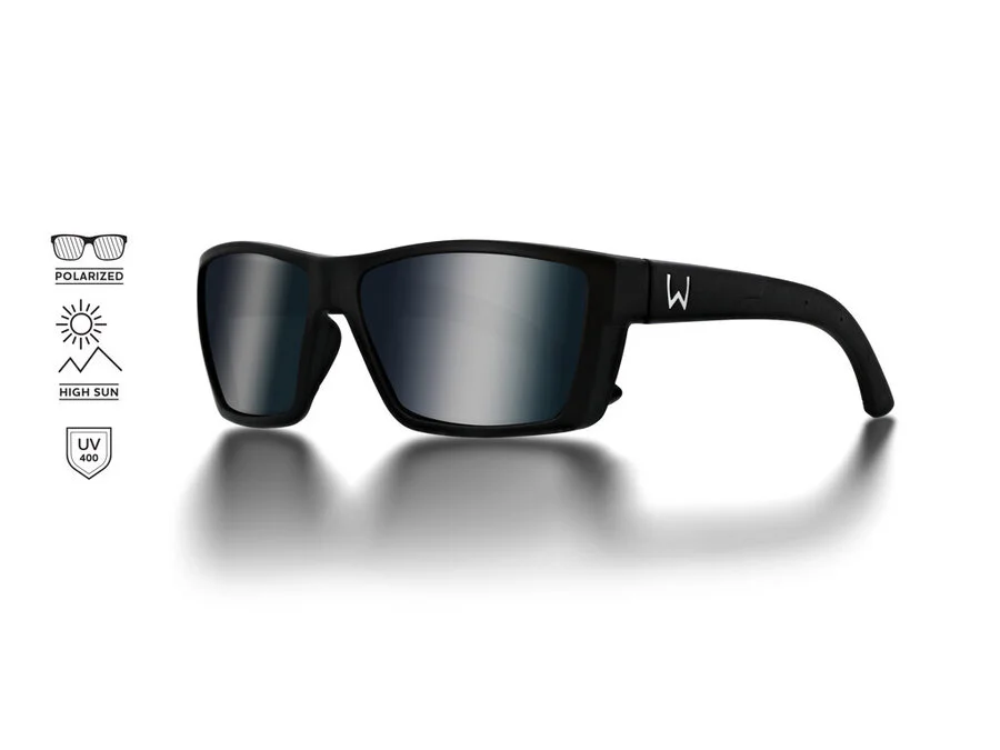 W6 STREET 100 Matte Black - LB Smoke LM Silver Flash AR Blue